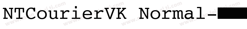 NTCourierVK Normal字体转换